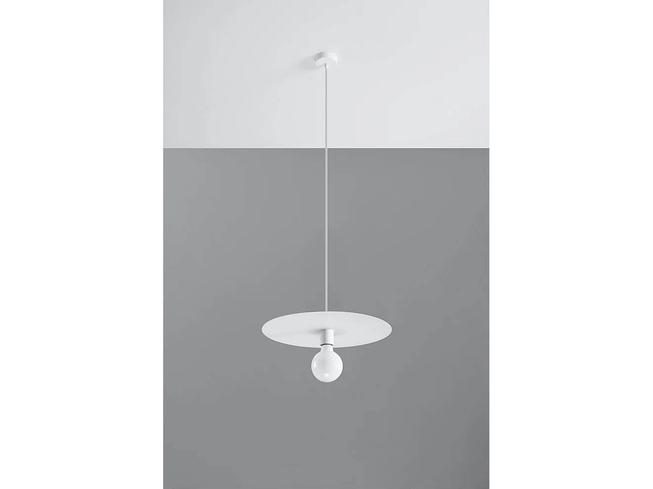 Lampadario Cupola Bianco E27 Lámpara colgante domo Blanca E27