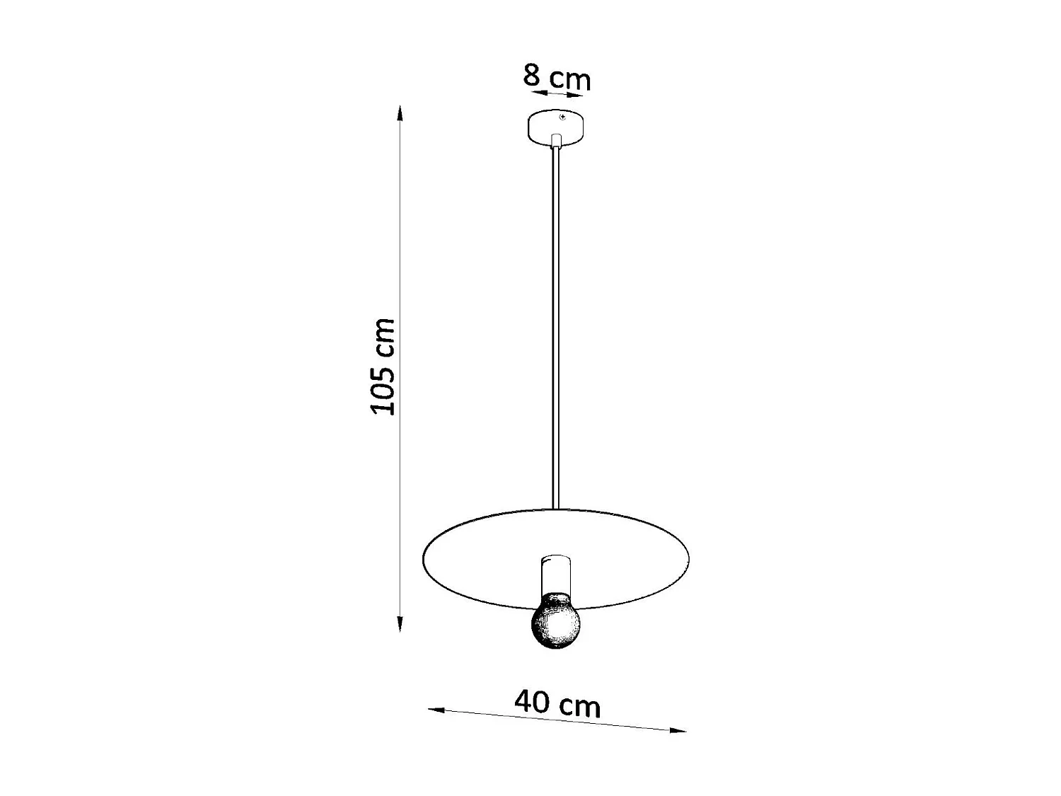 Lampadario Cupola Bianco E27 Lámpara colgante domo Blanca E27