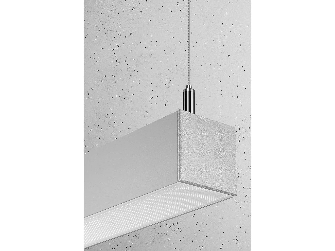 Integrated LED  145cm Linear Straight Bar Pendelleuchte Grey 4000K Integrierte LED 145cm Linear Straight Bar Pendelleuchte Grau 4000K