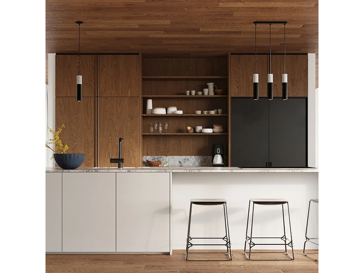 Triple Hanging Pendelleuchte Grey, Black GU10 Triple Hanging Pendelleuchte Grau, Schwarz GU10