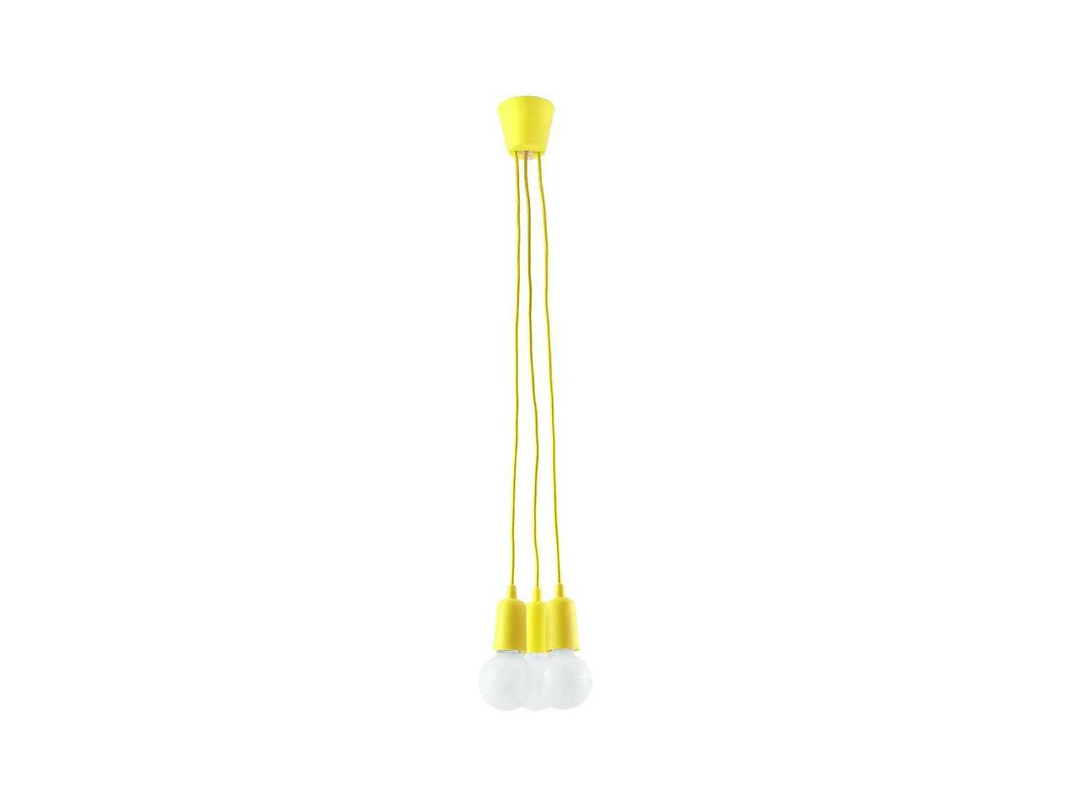 Sollux DIEGO Suspension à 3 ampoules au plafond jaune