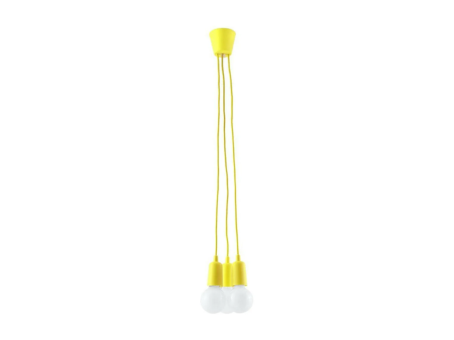 Sollux DIEGO Suspension à 3 ampoules au plafond jaune