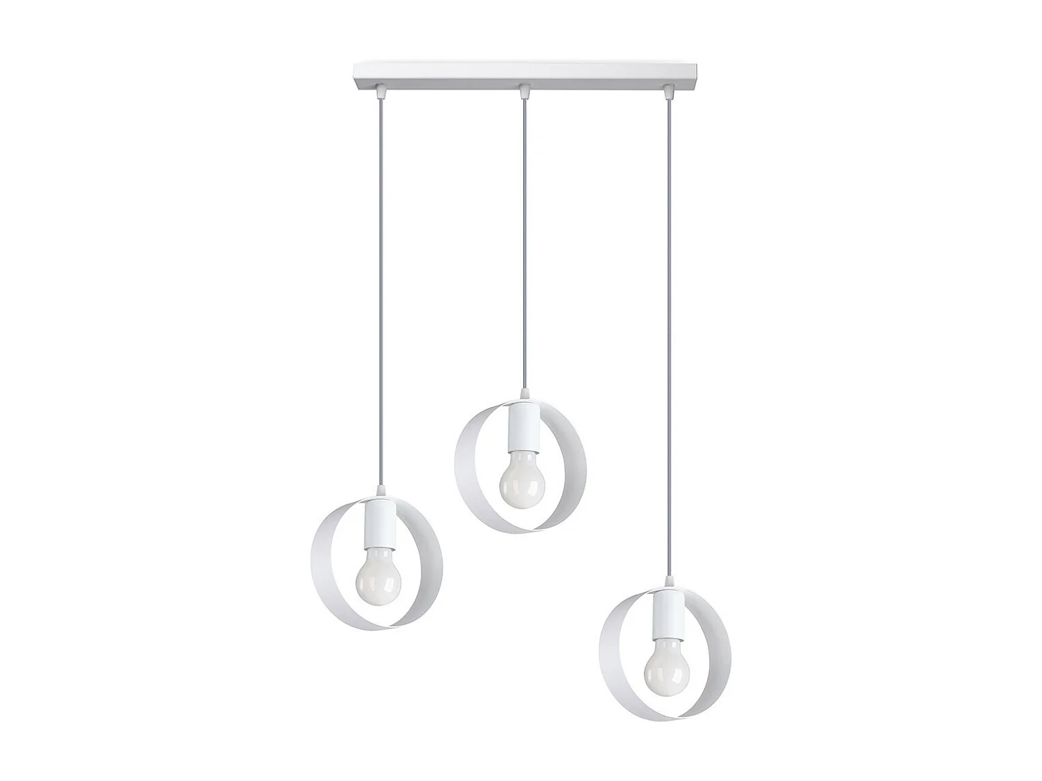 Lampa wisząca TITRAN 3 biała