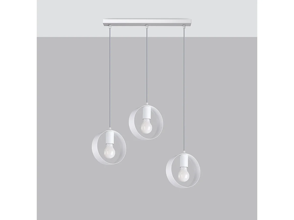 Lampa wisząca TITRAN 3 biała