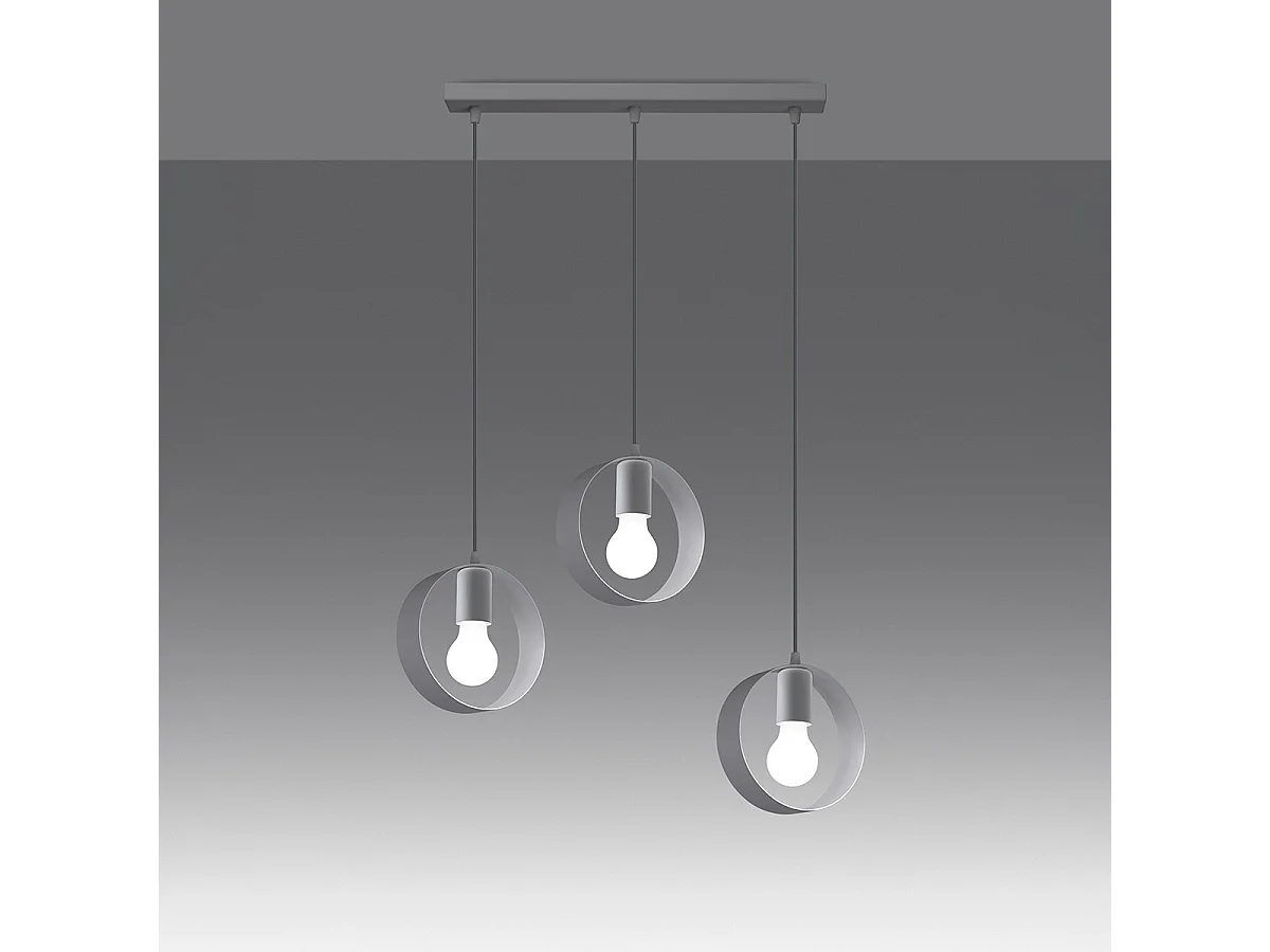 Lampa wisząca TITRAN 3 biała