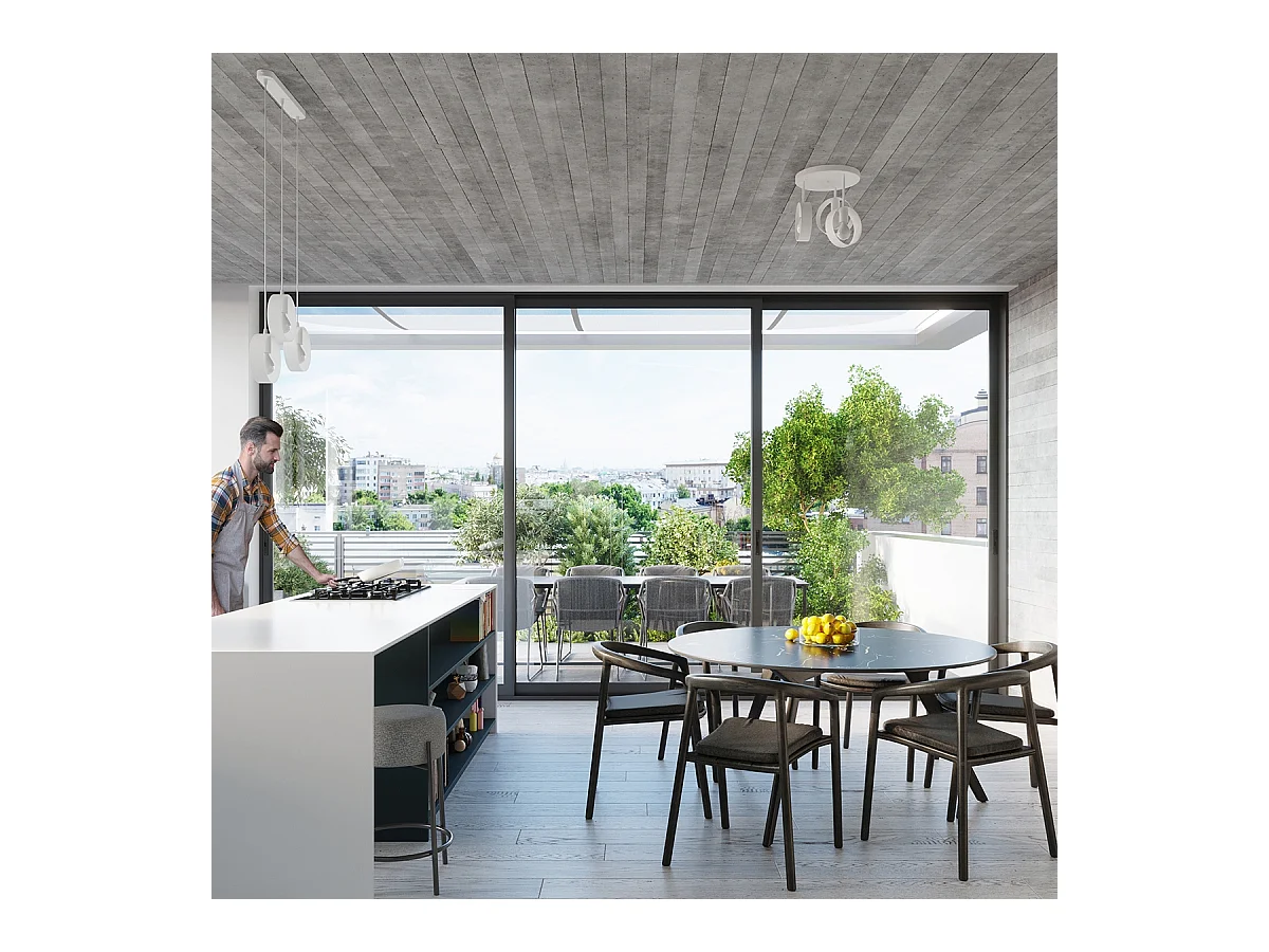 Sollux Titran Plafonnier Suspension Bar Blanc