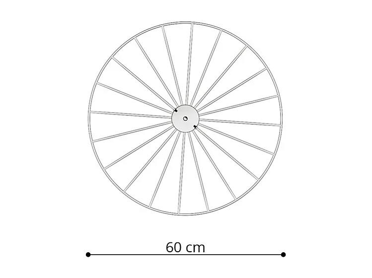 Lampa wisząca SIRKEL 60 czarna