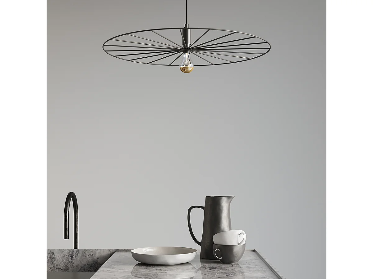 Lampa wisząca SIRKEL 60 czarna