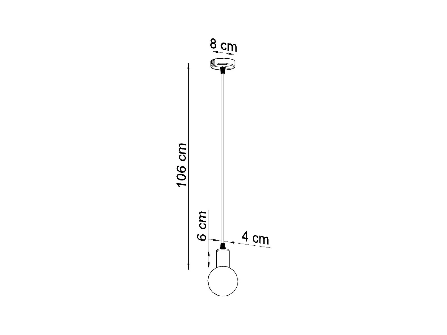 Sollux EDISON Plafonnier à 1 ampoule noir, E27