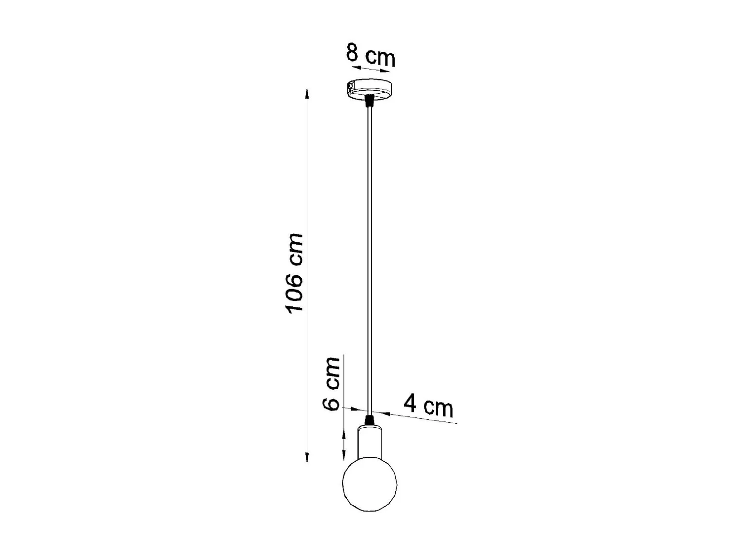 Sollux EDISON Plafonnier à 1 ampoule noir, E27