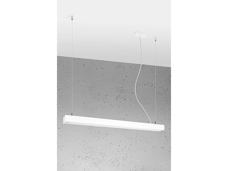 Lampada a sospensione lineare a barra diritta a LED da 95 cm integrata bianca 4000K Lámpara colgante de barra recta lineal LED integrada de 95 cm blanco 4000K