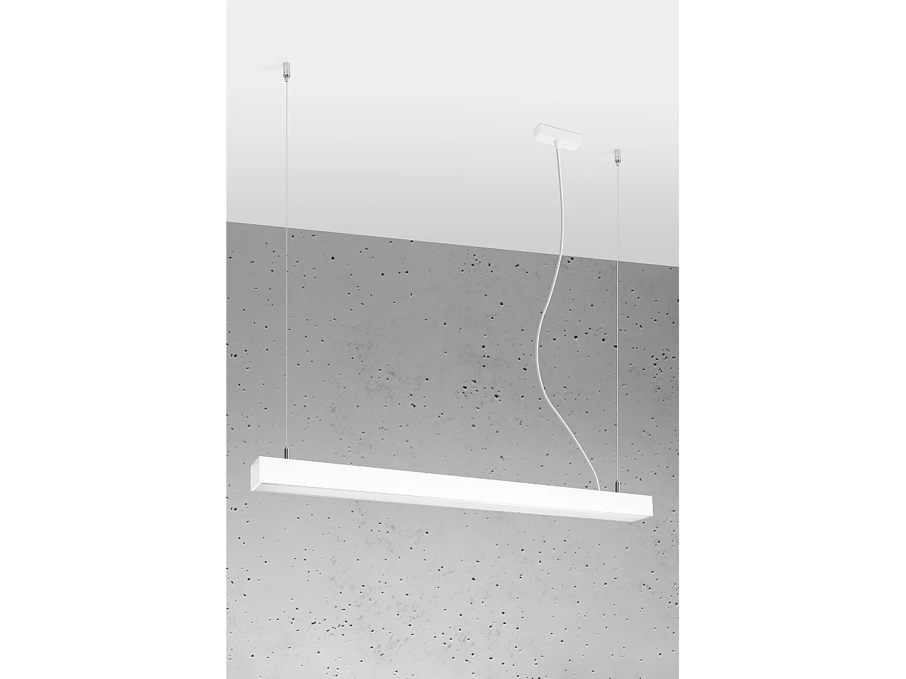 Lampada a sospensione lineare a barra diritta a LED da 95 cm integrata bianca 4000K Lámpara colgante de barra recta lineal LED integrada de 95 cm blanco 4000K