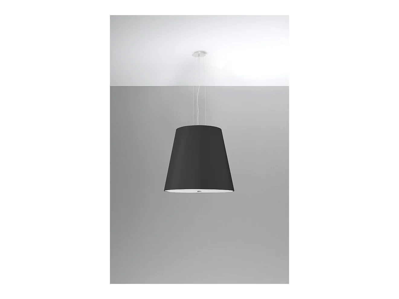 Sollux GENEVE Pendentif Dôme Classique Noir E27