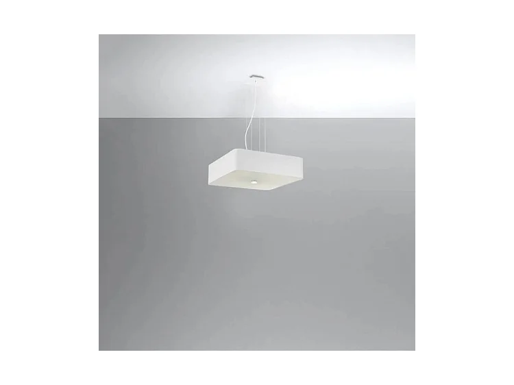 Kroonluchters Lokko Minimalistisch Van  - 5 Lichtbronnen - L.55 X H.105 Cm - Wit