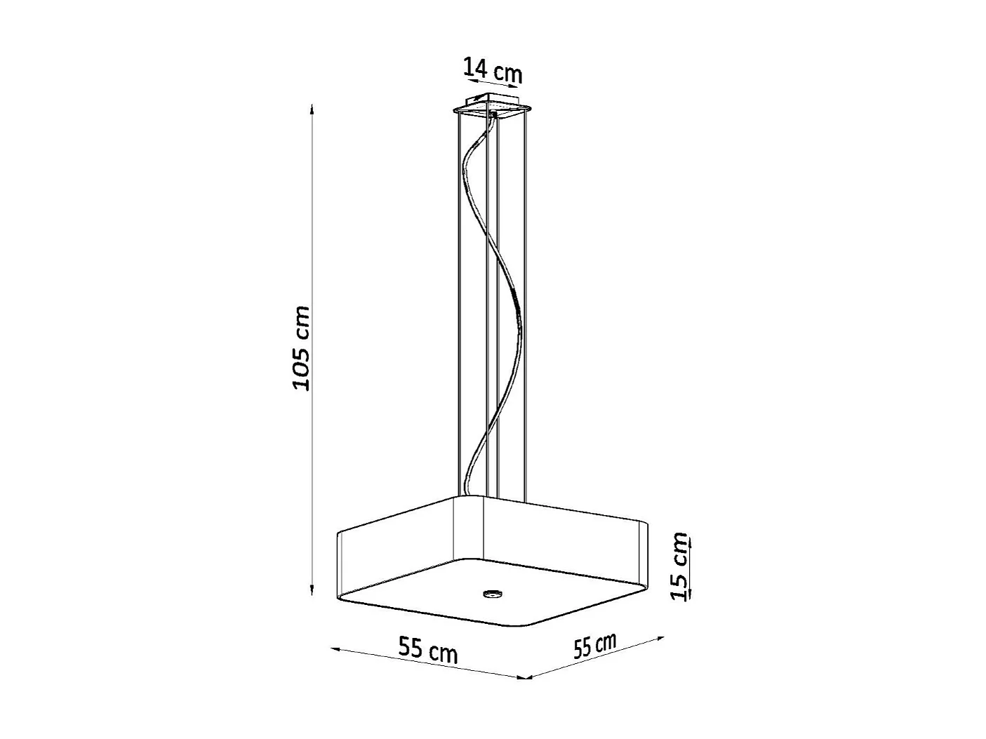 Kroonluchters Lokko Minimalistisch Van  - 5 Lichtbronnen - L.55 X H.105 Cm - Wit