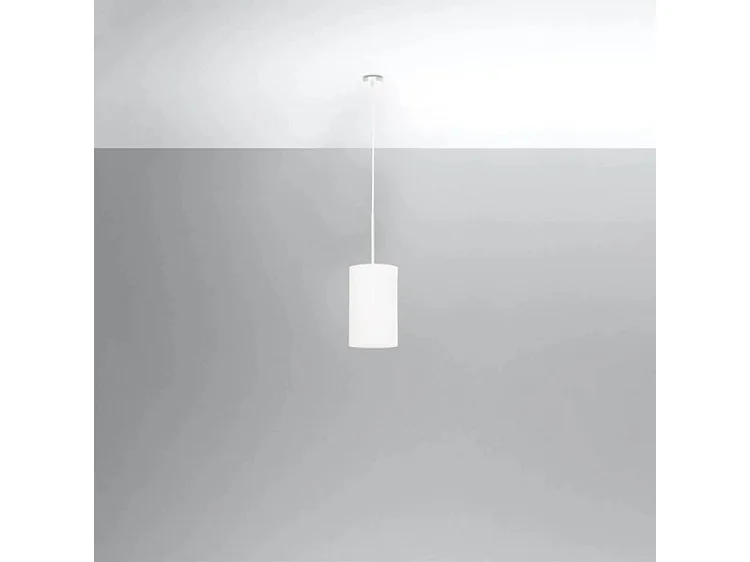 Slim Pendant zylindrisch licht White 15cm E27 Slim Pendelleuchte Zylindrisch Weiß 15cm E27