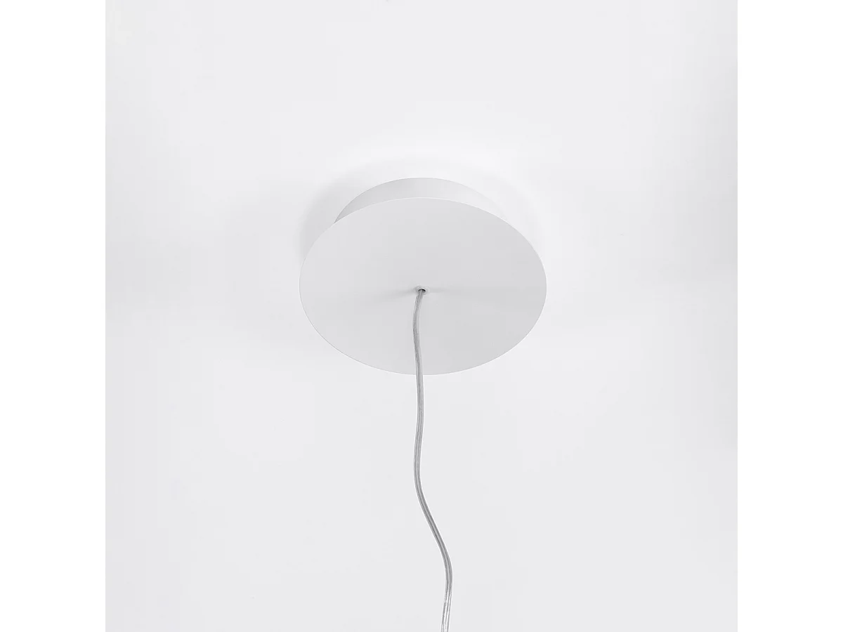 Sollux Lighting Rio Plafonnier suspendu à anneau LED intégré, noir, 3000K, 3870lm