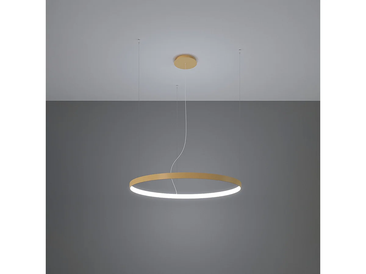 Sollux Rio Integrierte LED-Hängedeckenleuchte Golden