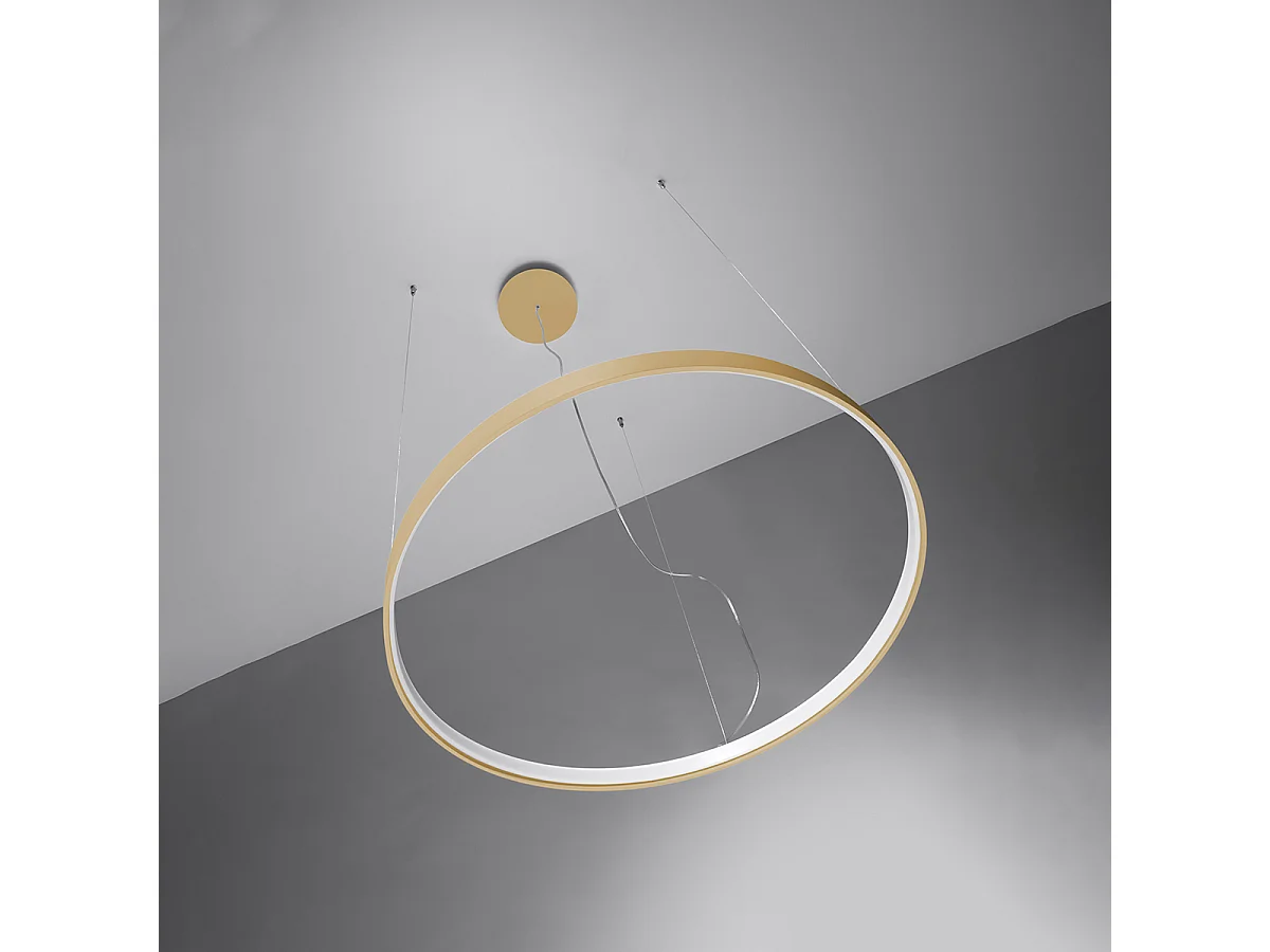 Sollux Rio Integrierte LED-Hängedeckenleuchte Golden