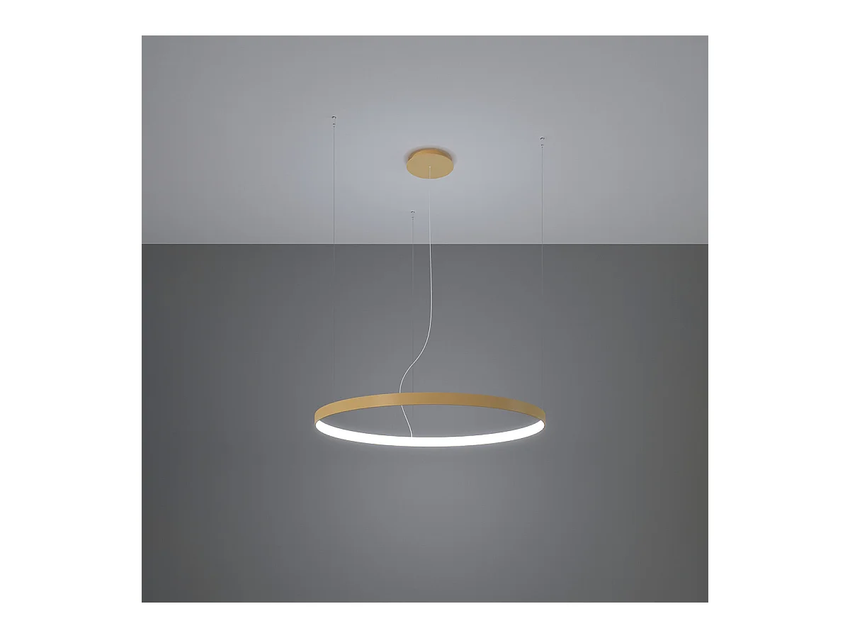 Sollux Rio Plafonnier Led Suspendu Intégré Doré