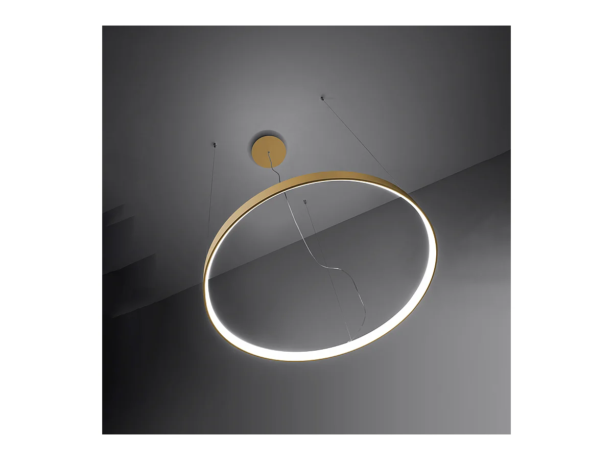 Sollux Rio Plafonnier Led Suspendu Intégré Doré