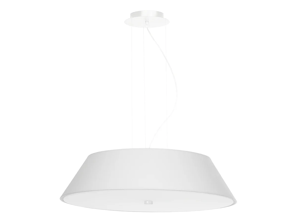 Zylindrische Pendelleuchte Weiß 60cm E27 Lampada a Sospensione Cilindrica Bianca 60cm E27