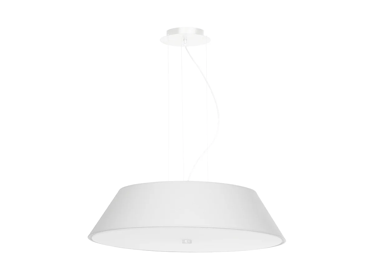 Sollux VEGA Suspension Cylindrique Blanc 60cm E27