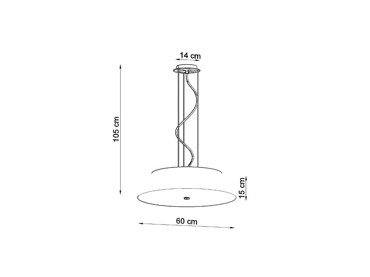 Kroonluchters Vega Minimalistisch Van  - 5 Lichtbronnen - L.60 X H.105 Cm - Wit