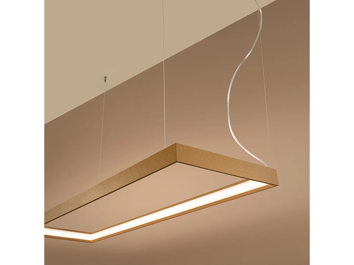 Lustres Tuula Moderno, Alumínio - 1 Lichtbronnen - L.130 X H.150 Cm - Dourado