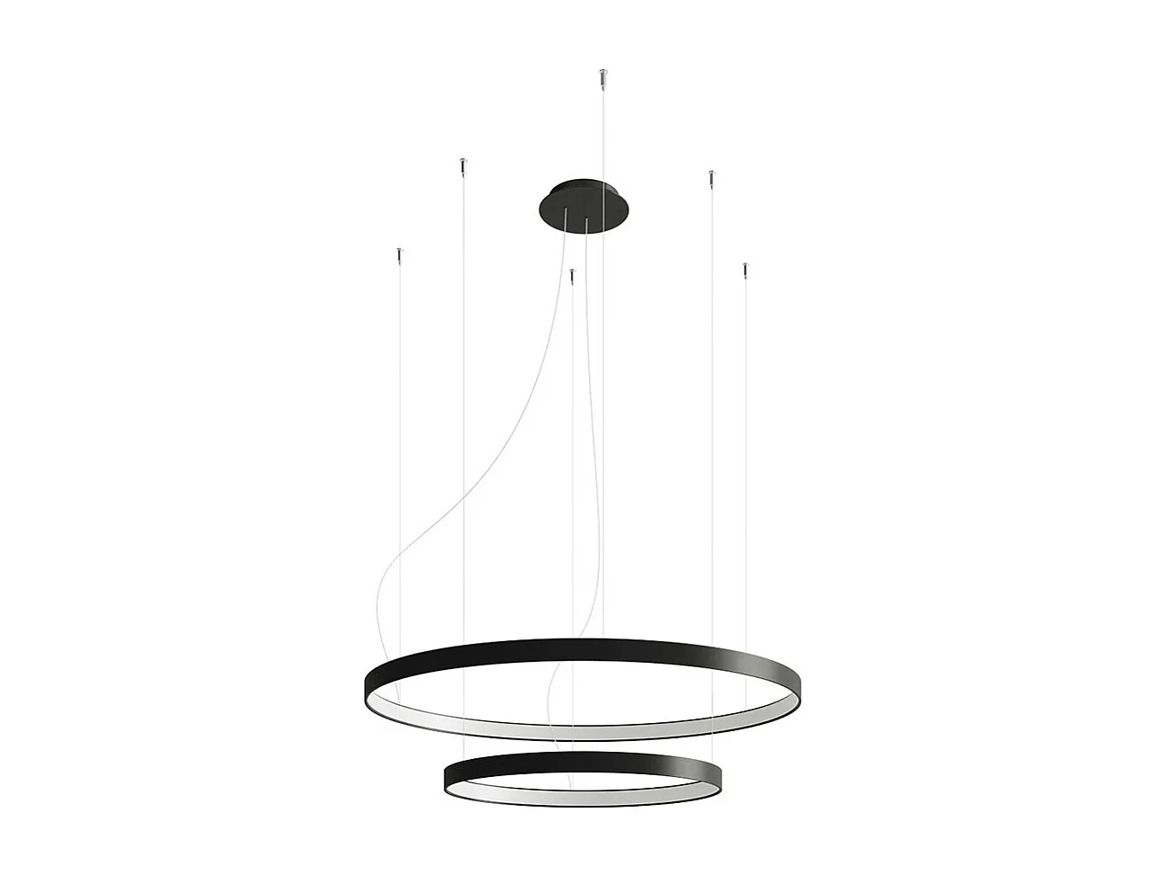 Sollux Rio Integrierte LED-Hängedeckenleuchte Schwarz