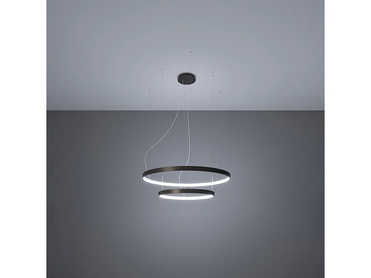 Sollux Rio Integrierte LED-Hängedeckenleuchte Schwarz