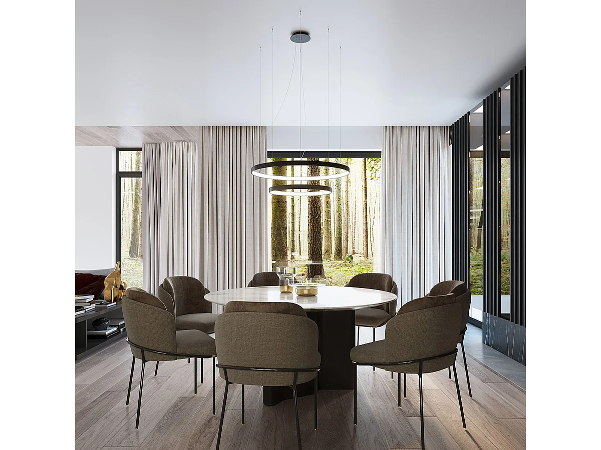 Sollux Rio Integrierte LED-Hängedeckenleuchte Schwarz