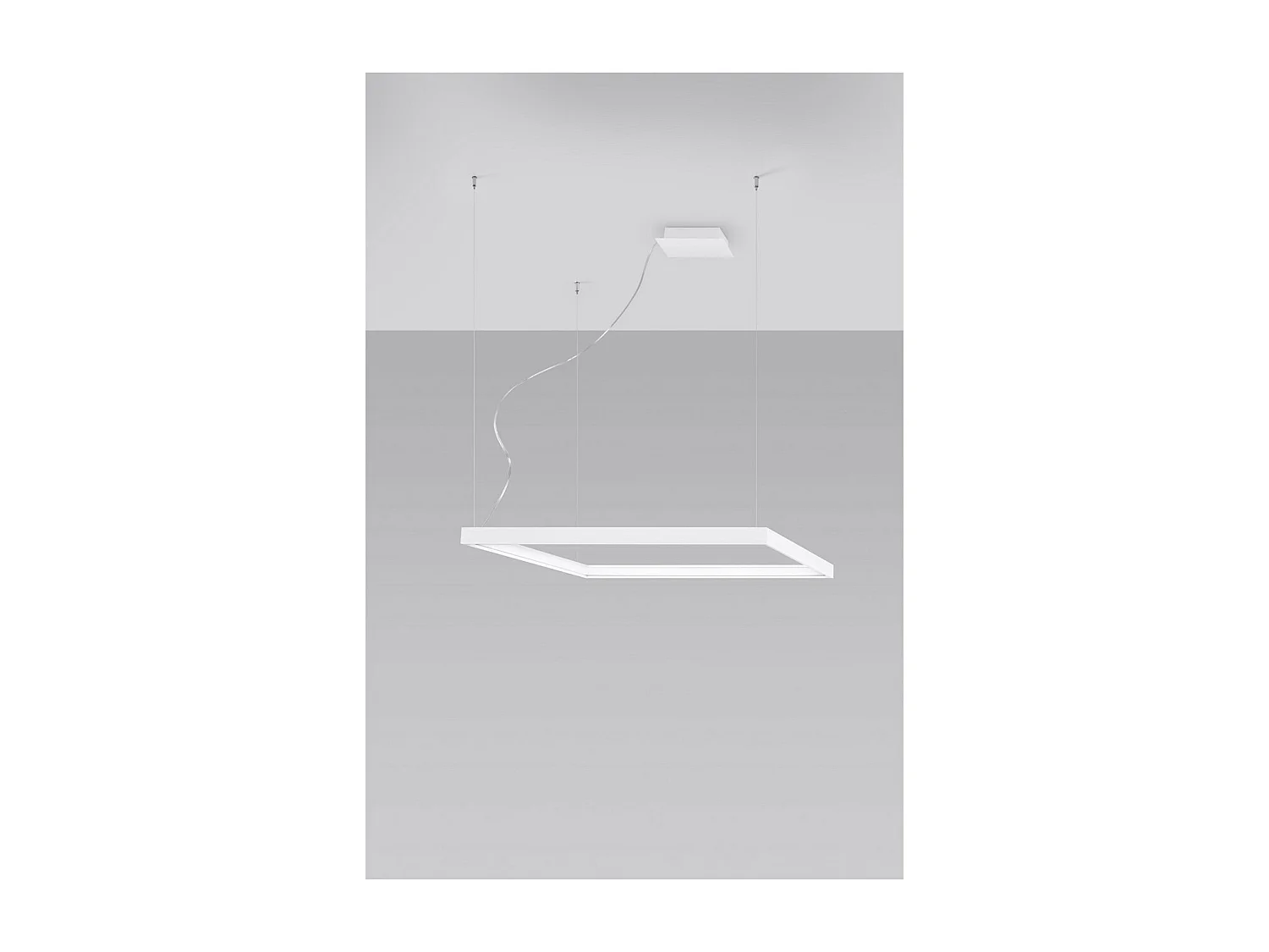 Sollux lichting Nelya Integrierte quadratische LED-Deckenleuchte, weiß, 3000 K, 5757 lm