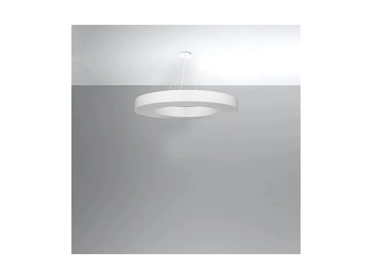 Sollux SATURNO Suspension Cylindrique Blanc 90cm E27