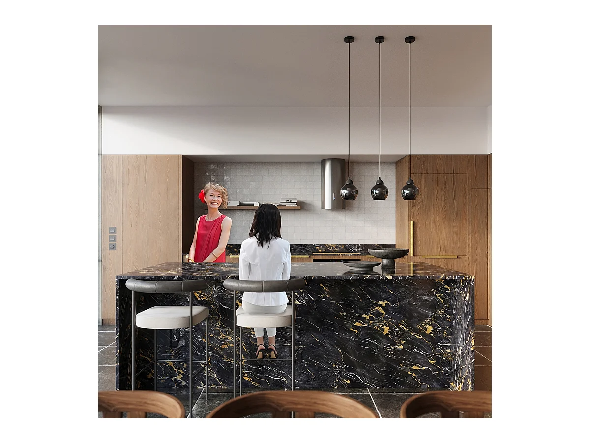 Sollux Alino Lampada da soffitto semi-incasso a braccio multiplo nera