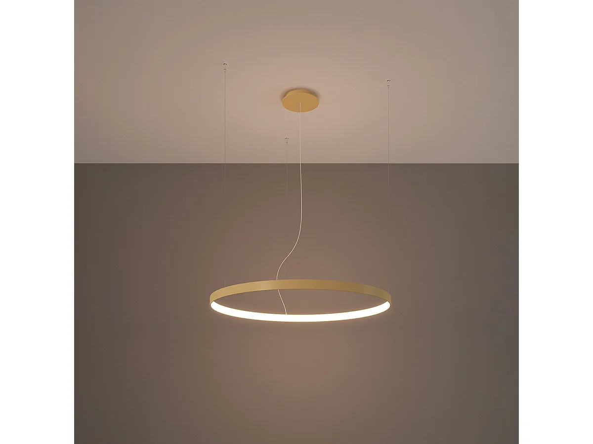 Sollux Rio Lámpara de Techo Colgante Led Integrada Dorada