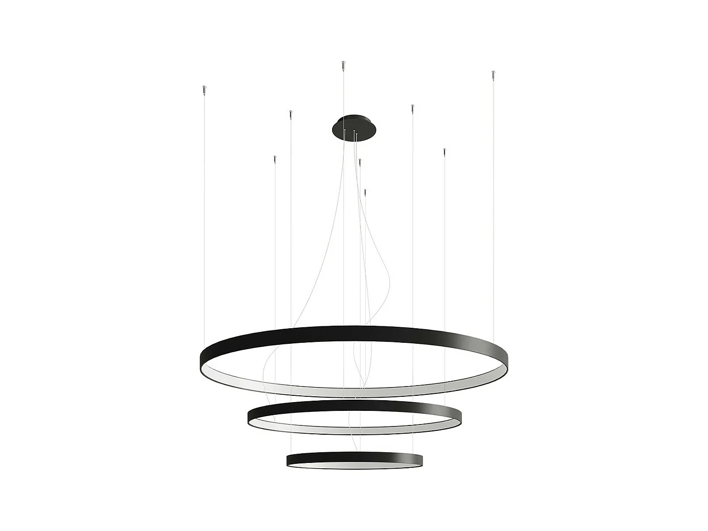 Sollux Rio Integrierte LED-Hängedeckenleuchte Schwarz