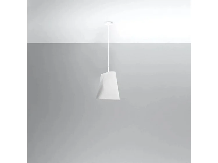 Lampadario Cupola Bianco E27 Lámpara colgante domo Blanca E27