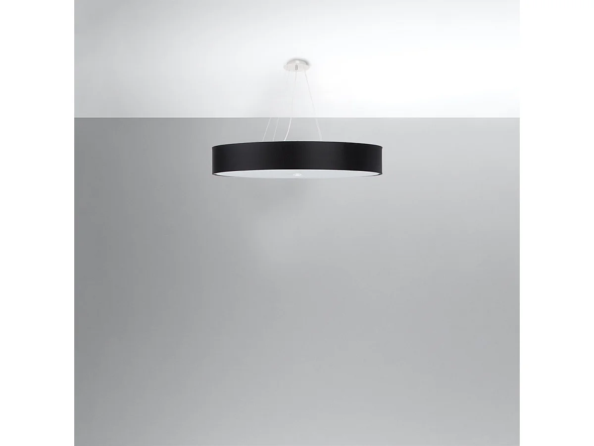 Sollux SKALA Suspension Cylindrique Noir 90cm E27