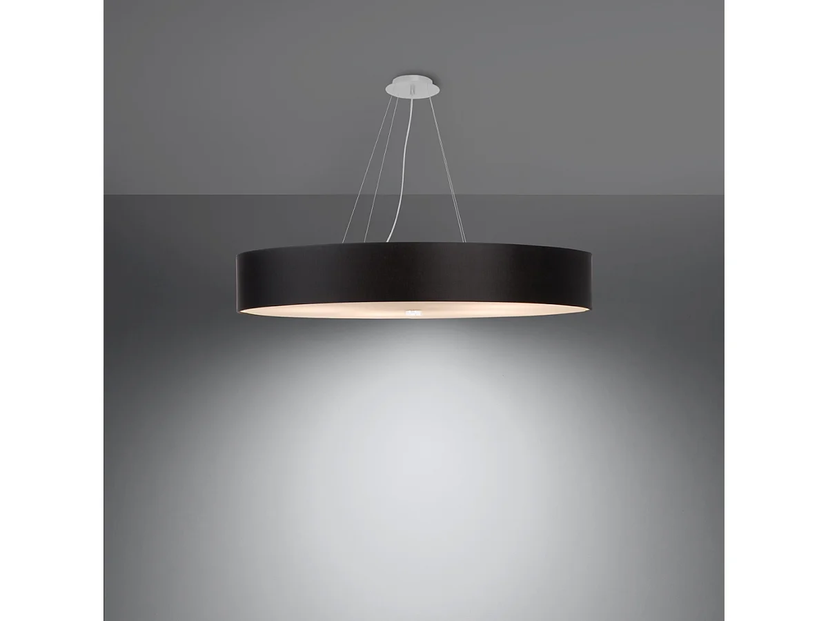 Sollux SKALA Suspension Cylindrique Noir 90cm E27