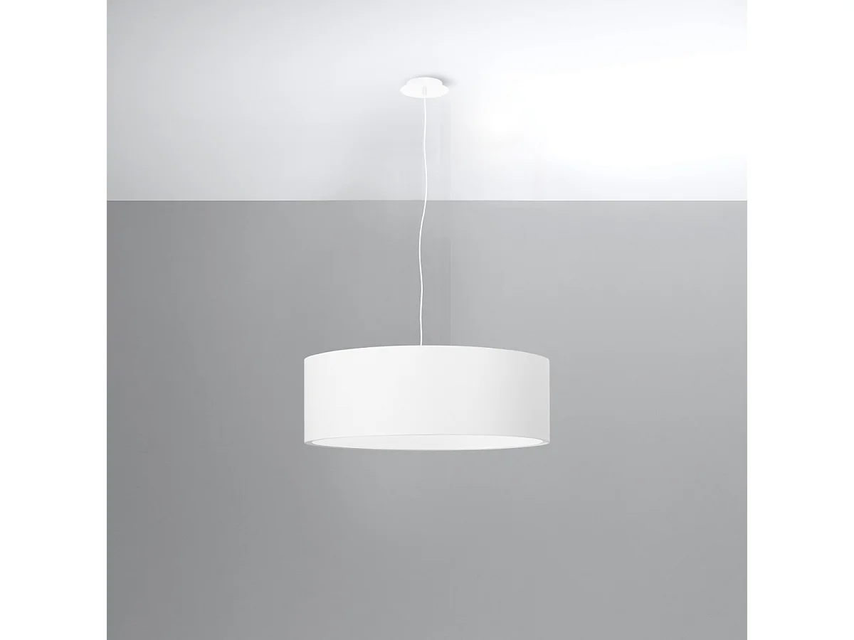 Sollux ROLLO Suspension Cylindrique Blanc 45cm E27