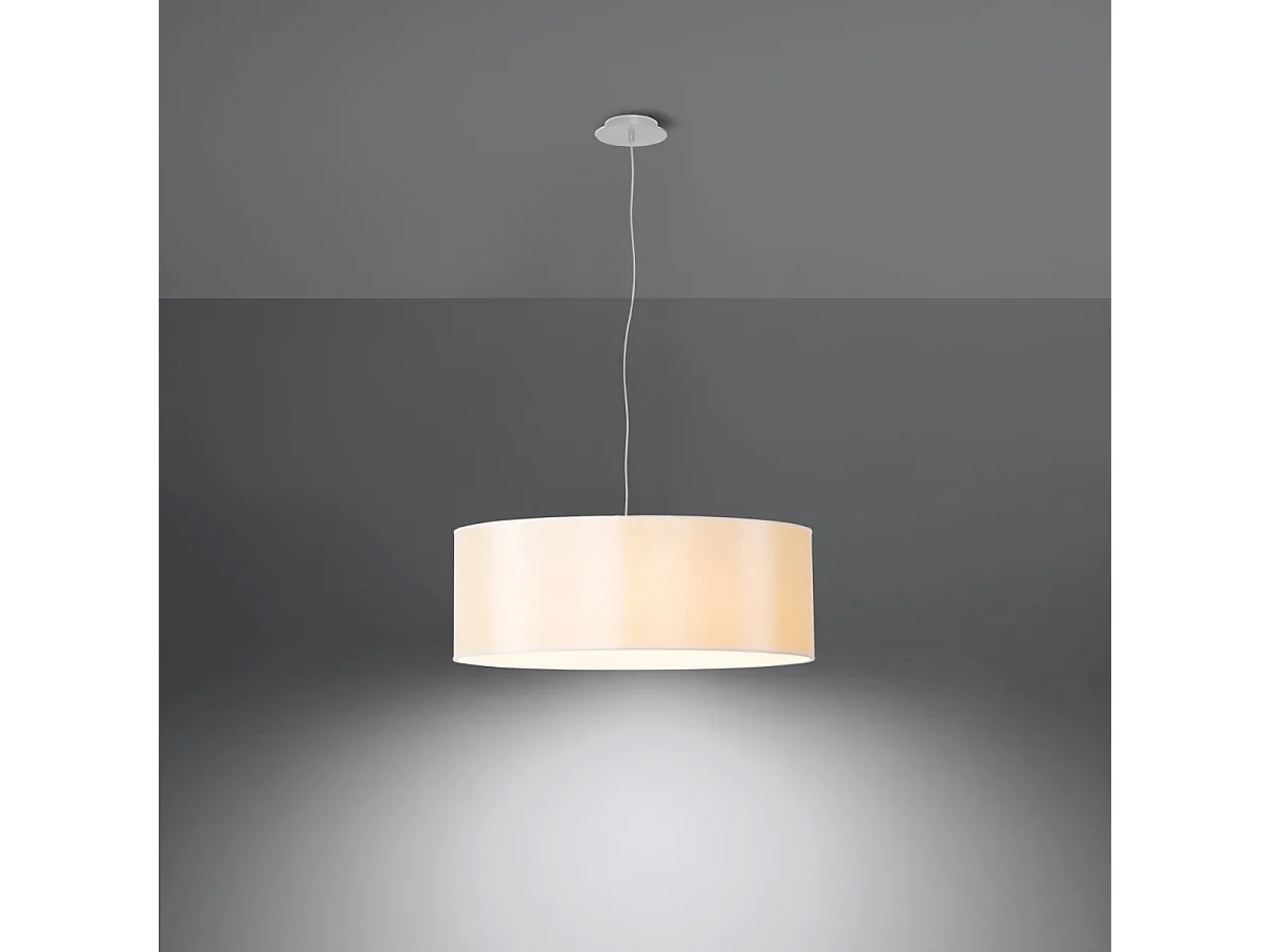 Sollux ROLLO Suspension Cylindrique Blanc 45cm E27