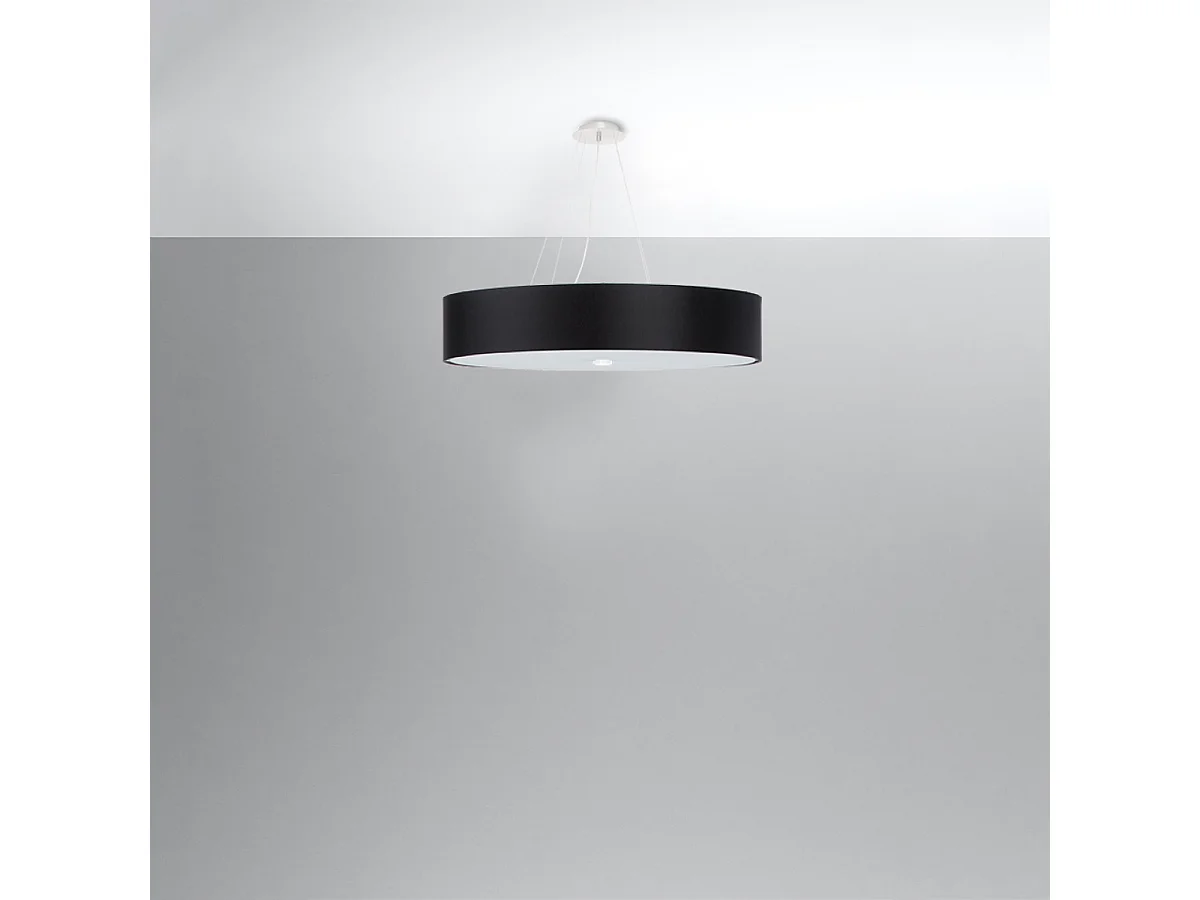 zylindrisch Pendelleuchte Black 80cm E27 Zylindrische Pendelleuchte Schwarz 80cm E27