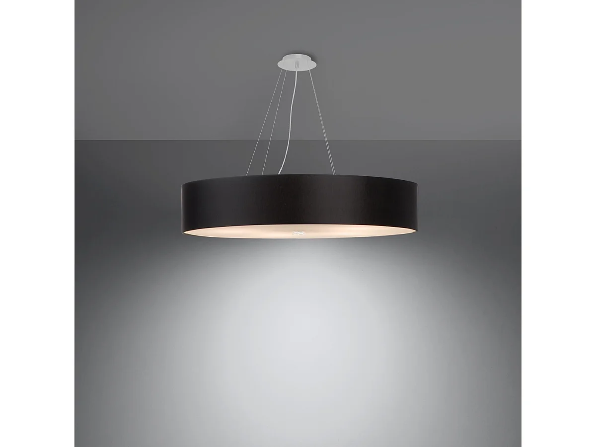 zylindrisch Pendelleuchte Black 80cm E27 Zylindrische Pendelleuchte Schwarz 80cm E27