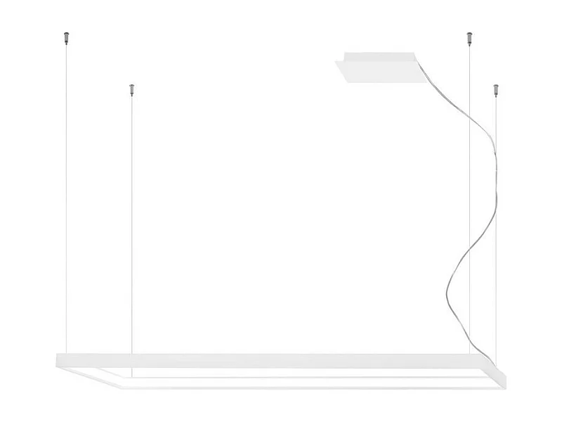 Sollux lichting Tuula Integrierte rechteckige LED-Deckenleuchte, weiß, 4000 K, 8096 lm