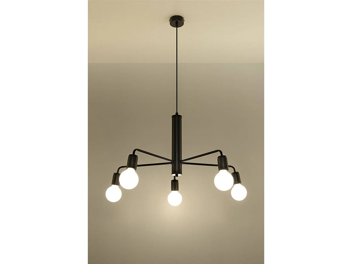 Żyrandol DUOMO 5 czarny