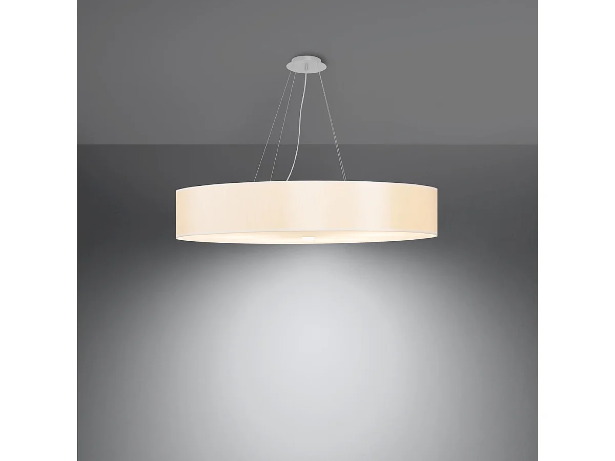 Kroonluchters Skala Minimalistisch Van  - 6 Lichtbronnen - L.90 X H.105 Cm - Wit