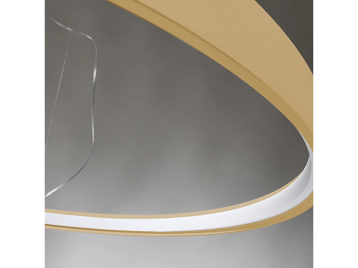 Sollux Rio Plafonnier Led Suspendu Intégré Doré