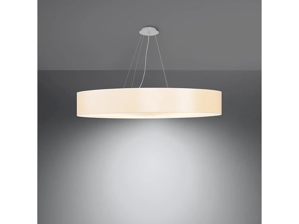 Sollux SKALA Suspension Cylindrique Blanc 100cm E27