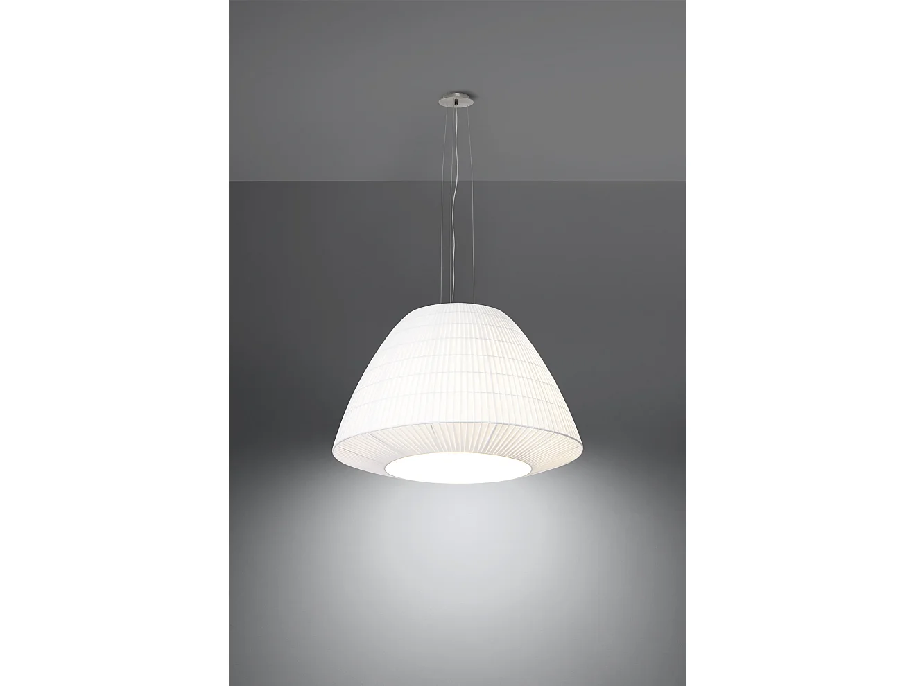 Sollux BELLA Pendentif Dôme Classique Blanc E27